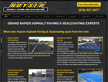 Tablet Screenshot of huyserasphalt.com